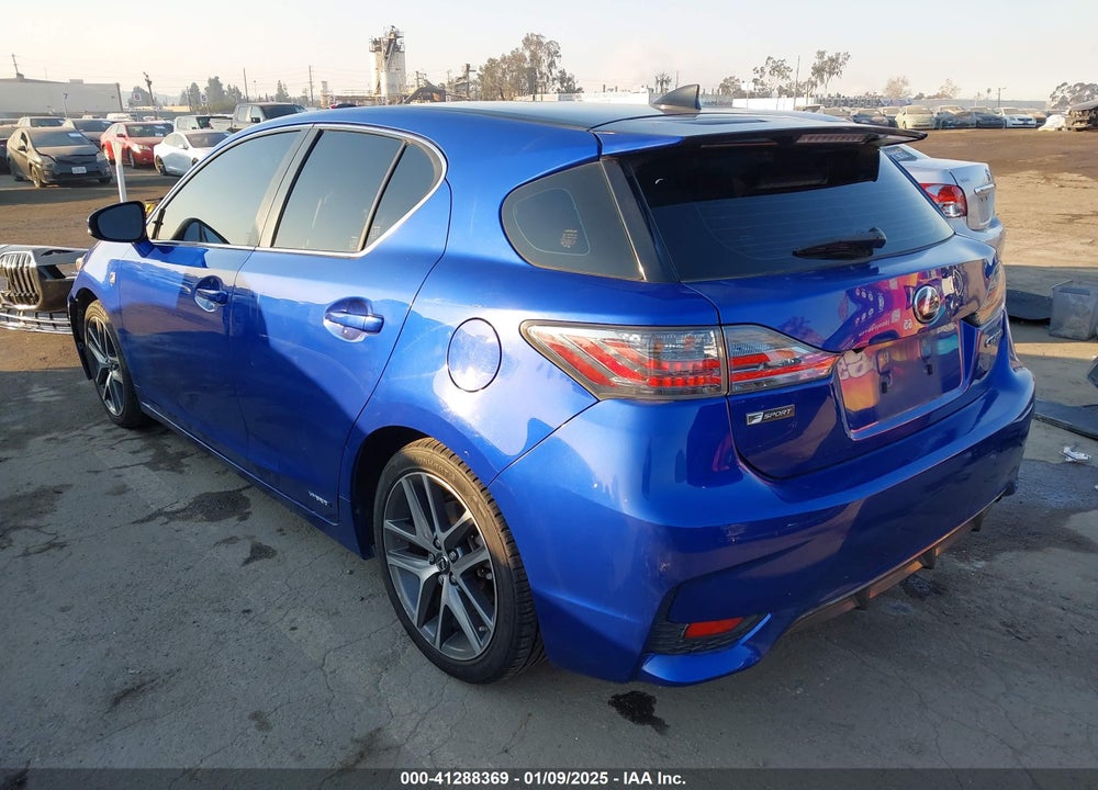 2016 LEXUS CT 200H VIN: JTHKD5BH8G2267168
