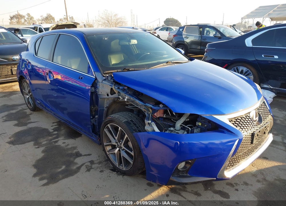 2016 LEXUS CT 200H VIN: JTHKD5BH8G2267168