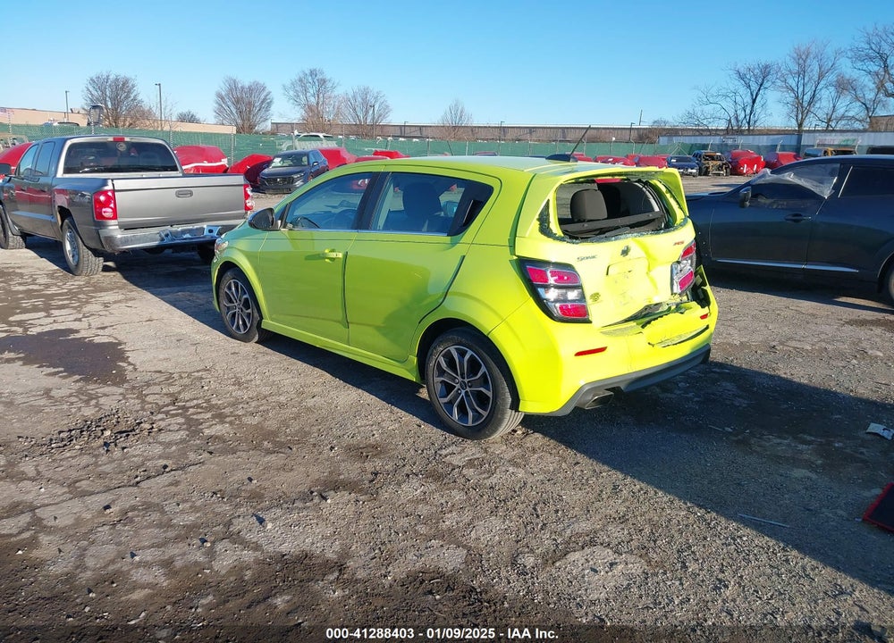 2019 CHEVROLET SONIC LT AUTO VIN: 1G1JD6SB3K4114752