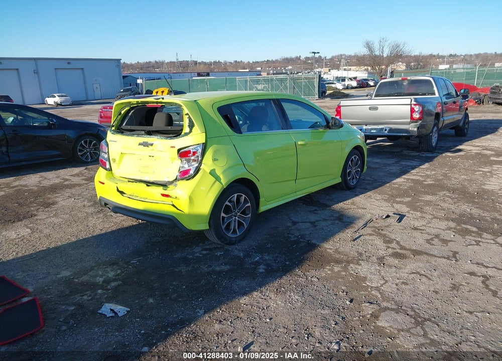 2019 CHEVROLET SONIC LT AUTO VIN: 1G1JD6SB3K4114752