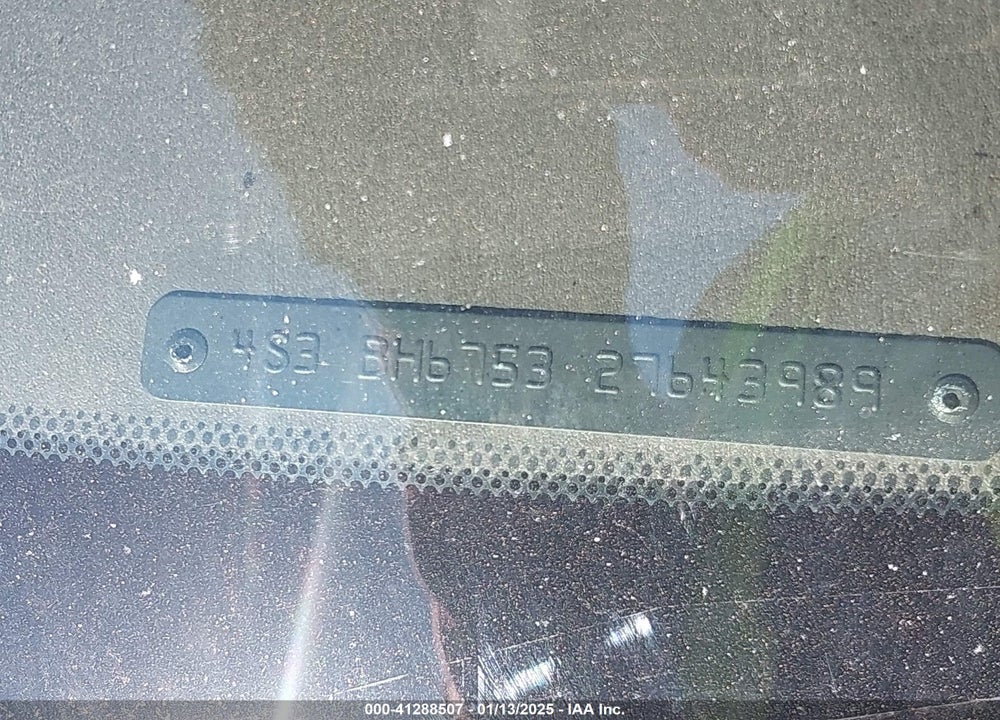2002 SUBARU OUTBACK VIN: 4S3BH675327643989