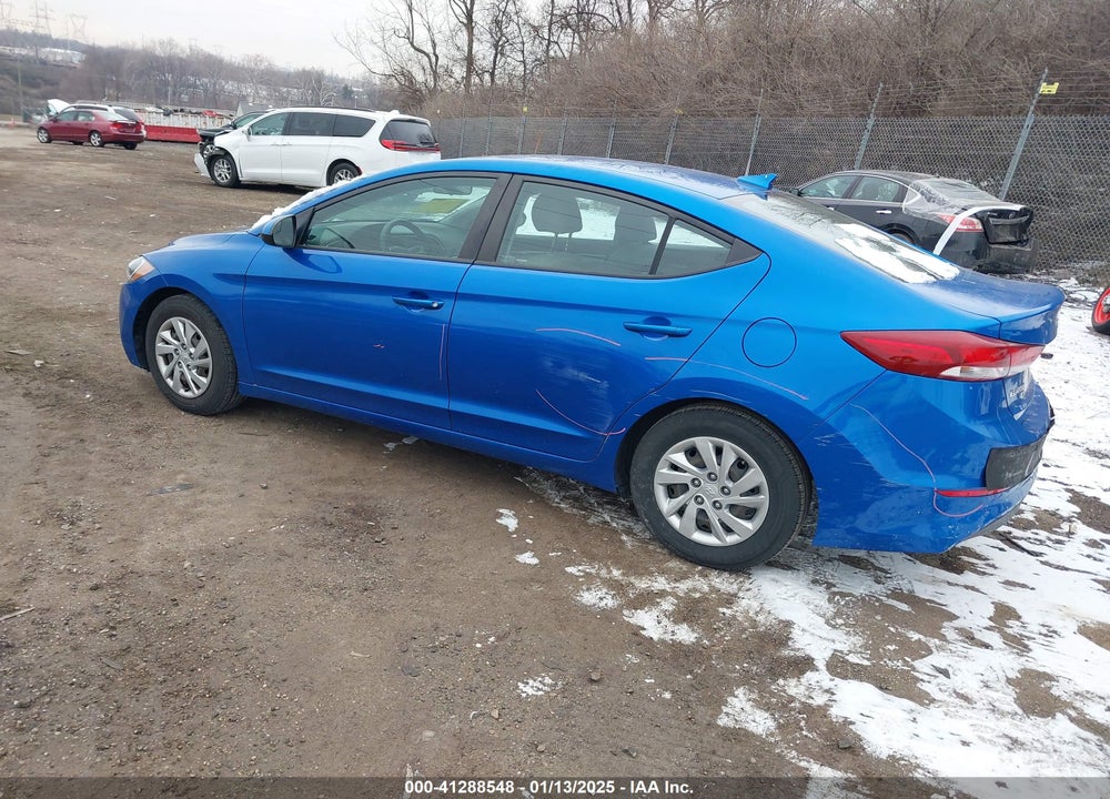 2017 HYUNDAI ELANTRA SE VIN: KMHD74LF2HU370791