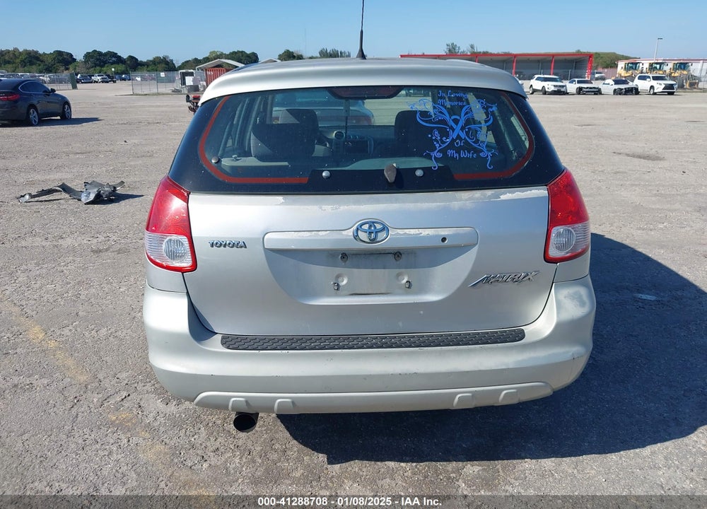 2003 TOYOTA MATRIX STANDARD VIN: 2T1KR32E23C085118