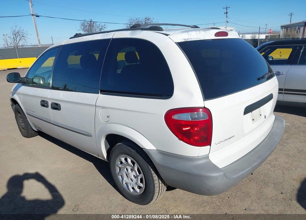 2001 CHRYSLER VOYAGER VIN: 1C8GJ25G91B121014