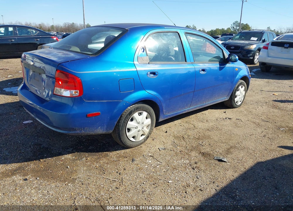 2004 CHEVROLET AVEO VIN: KL1TD52624B171785