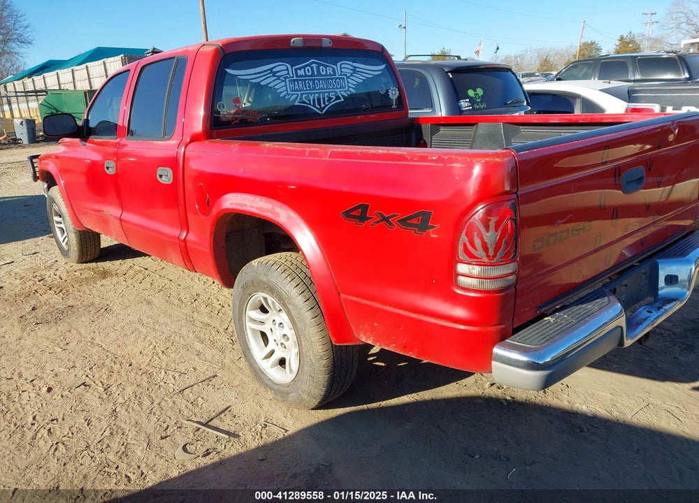 2004 DODGE DAKOTA SLT VIN: 1D7HG48N84S533882