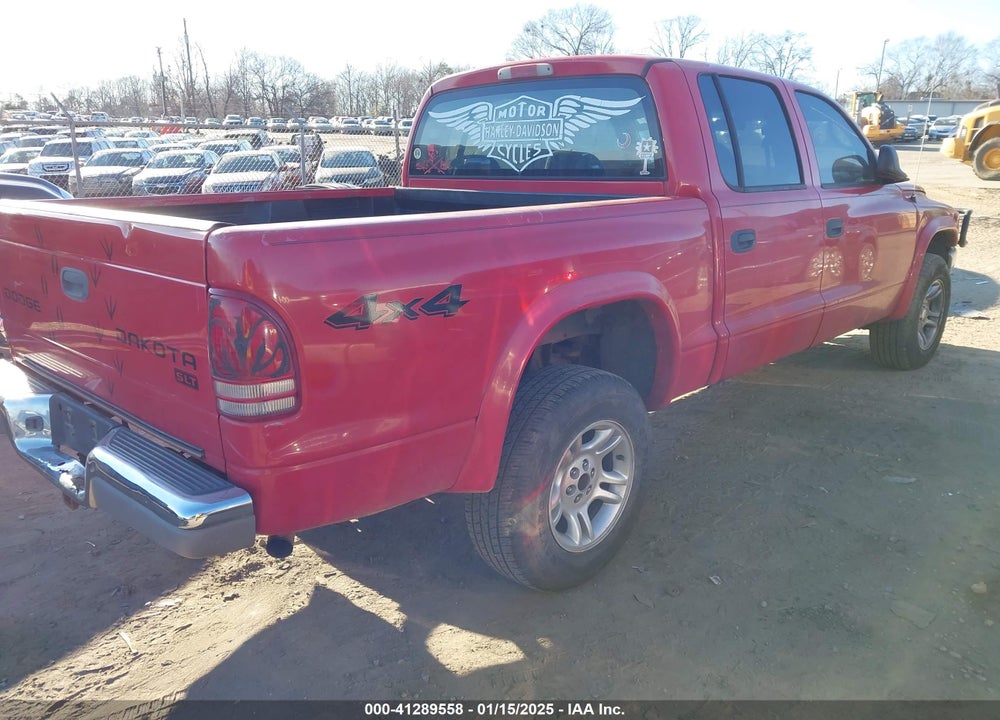 2004 DODGE DAKOTA SLT VIN: 1D7HG48N84S533882