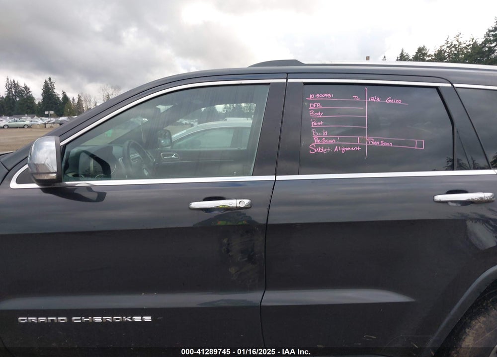 2016 JEEP GRAND CHEROKEE LIMITED VIN: 1C4RJEBG7GC307525