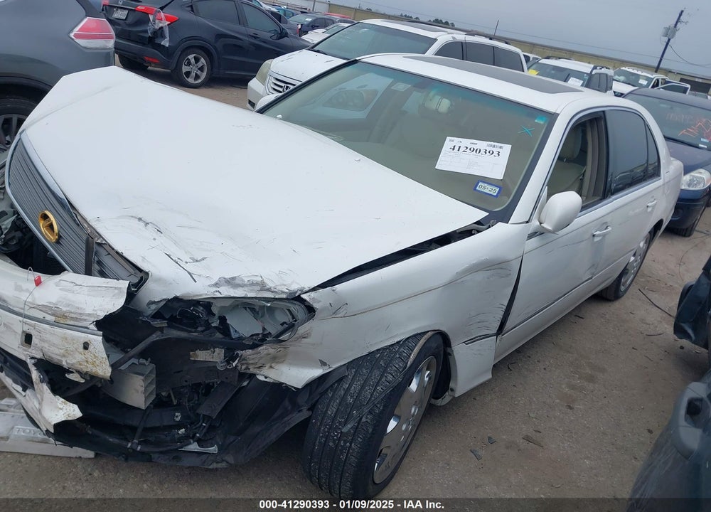 2001 LEXUS LS 430 VIN: JTHBN30F410038878