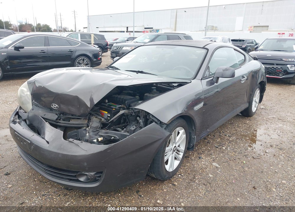 2008 HYUNDAI TIBURON GS VIN: KMHHM66D18U282699
