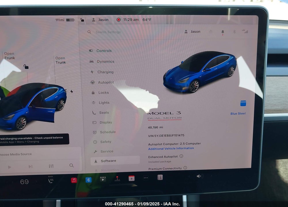 2018 TESLA MODEL 3 VIN: 5YJ3E1EB8JF151475