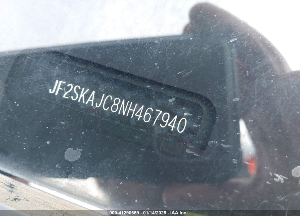 2022 SUBARU FORESTER SPORT VIN: JF2SKAJC8NH467940