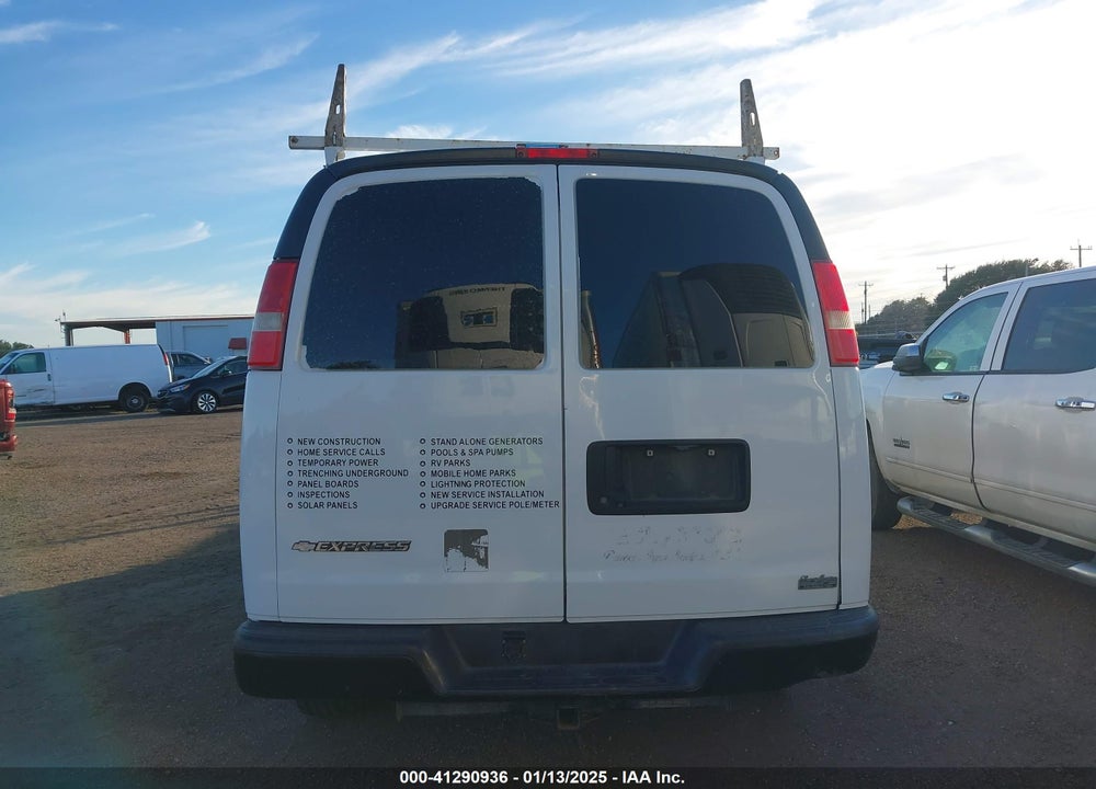 2017 CHEVROLET EXPRESS 2500 WORK VAN VIN: 1GCWGAFF1H1163754