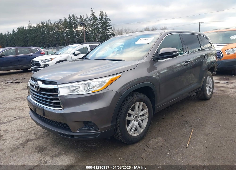 2016 TOYOTA HIGHLANDER LE VIN: 5TDZARFH6GS021187