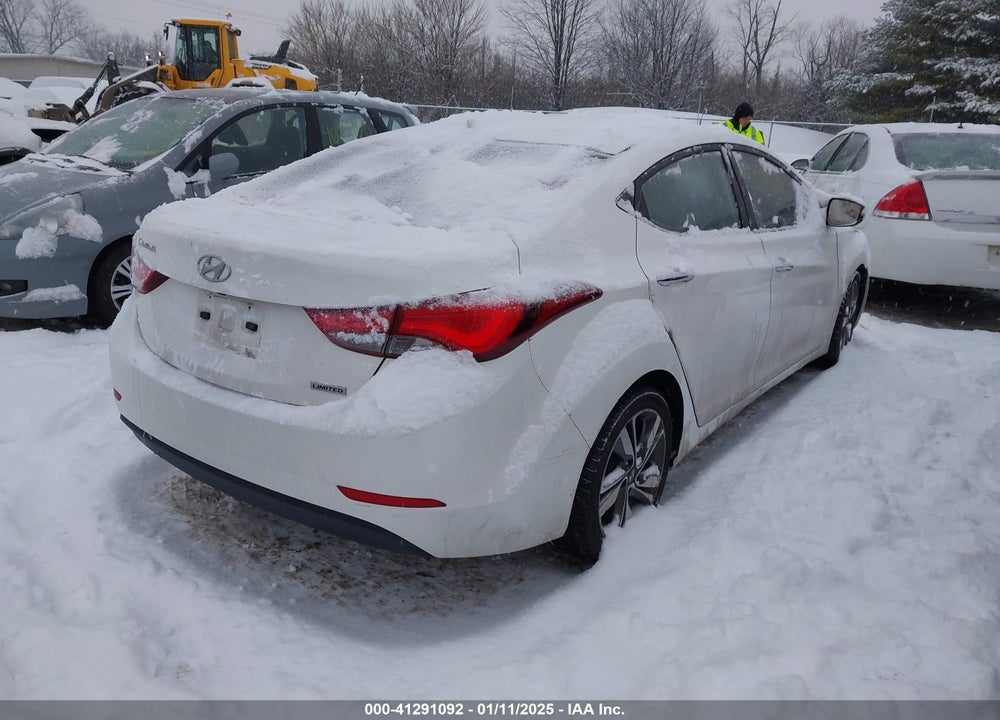 2014 HYUNDAI ELANTRA LIMITED VIN: 5NPDH4AE2EH463862