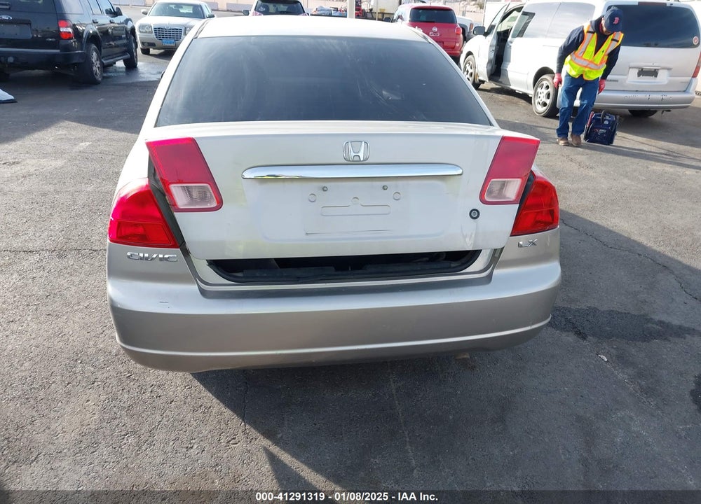 2001 HONDA CIVIC LX VIN: 2HGES16501H612903