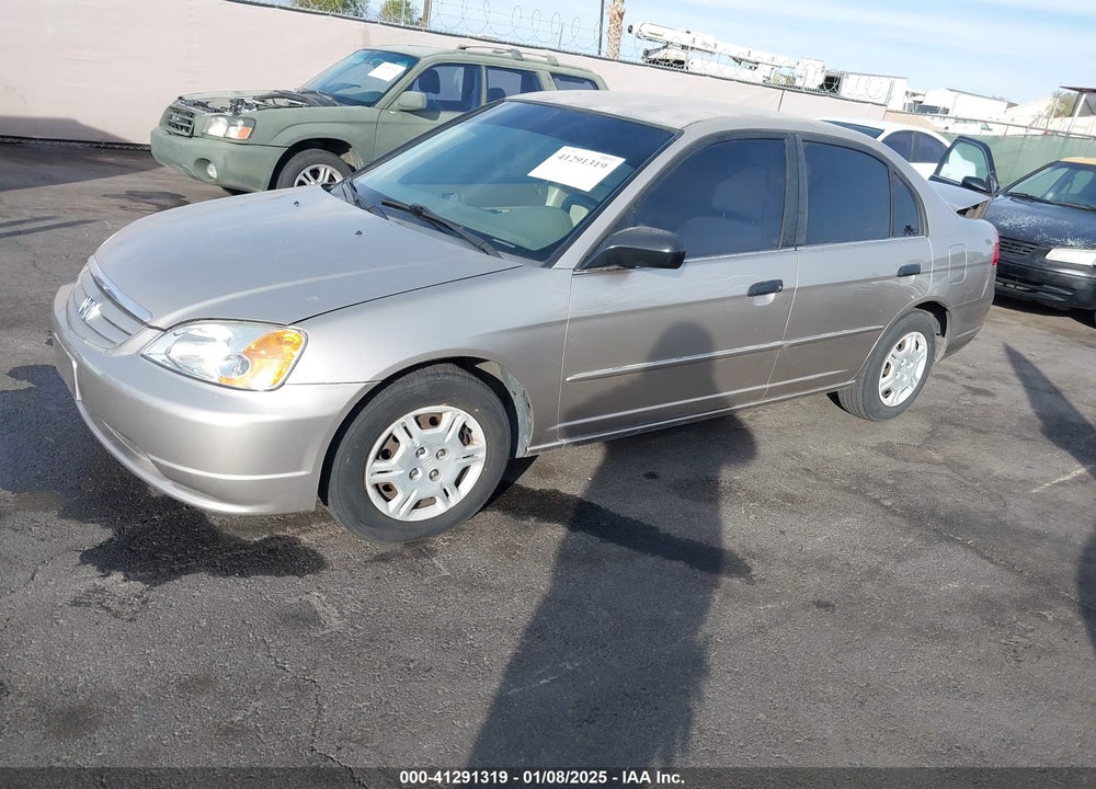2001 HONDA CIVIC LX VIN: 2HGES16501H612903
