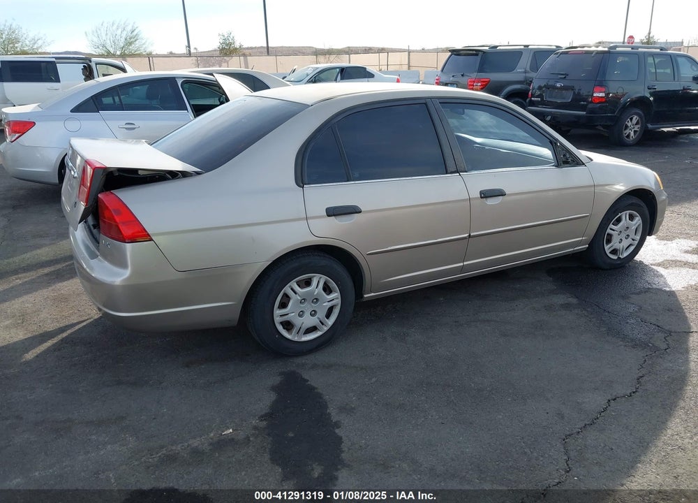 2001 HONDA CIVIC LX VIN: 2HGES16501H612903