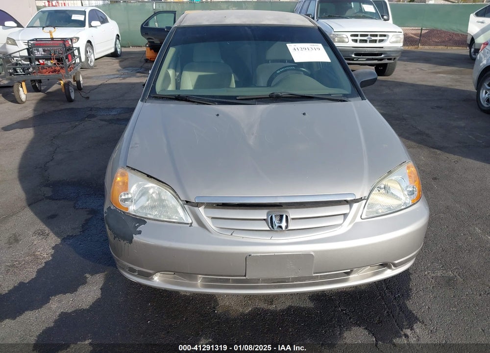 2001 HONDA CIVIC LX VIN: 2HGES16501H612903