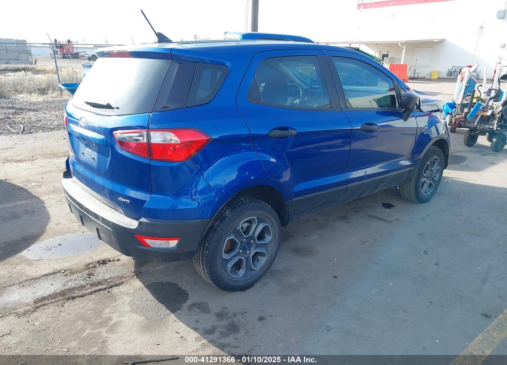 2022 FORD ECOSPORT S VIN: MAJ6S3FL4NC461673