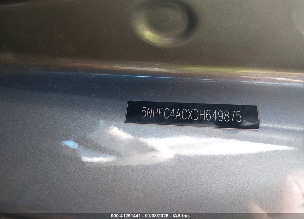 2013 HYUNDAI SONATA VIN: 5NPEC4ACXDH649875