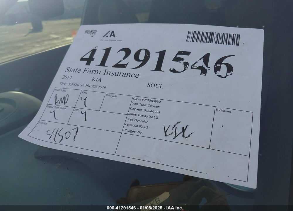 2014 KIA SOUL VIN: KNDJP3A50E7032649