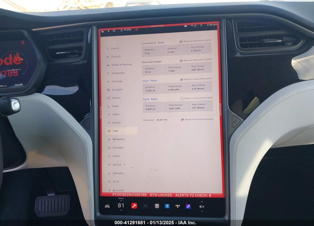 2020 TESLA MODEL X LONG RANGE DUAL MOTOR ALL-WHEEL DRIVE/LONG RANGE PLUS DUAL MOTOR ALL-WHEEL DRIVE VIN: 5YJXCBE29LF250788
