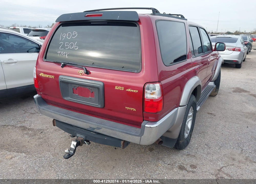 2001 TOYOTA 4RUNNER SR5 V6 VIN: JT3HN86R119052506
