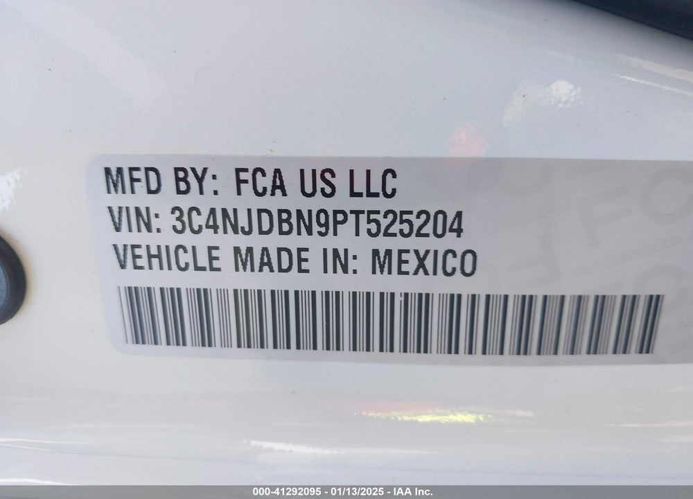 2023 JEEP COMPASS LATITUDE 4X4 VIN: 3C4NJDBN9PT525204