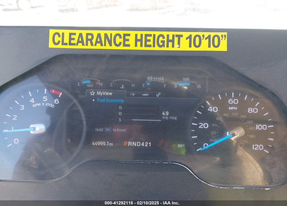 2020 FORD F-59 COMMERCIAL STRIPPED VIN: 1F65F5KN2L0A01538