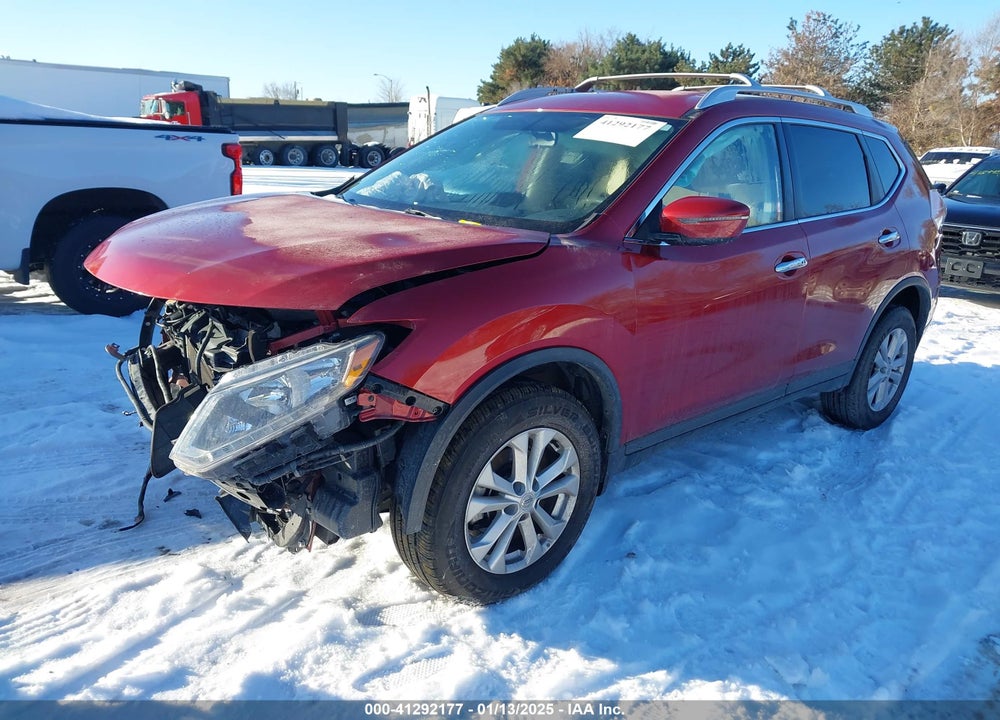 2016 NISSAN ROGUE SV VIN: KNMAT2MV3GP730628