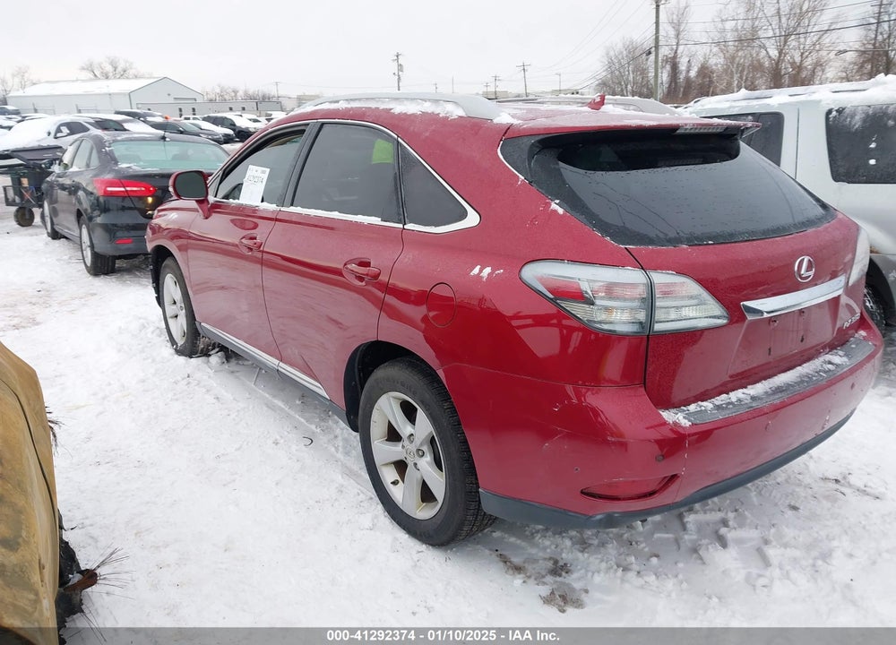 2012 LEXUS RX 350 VIN: 2T2BK1BA1CC153698