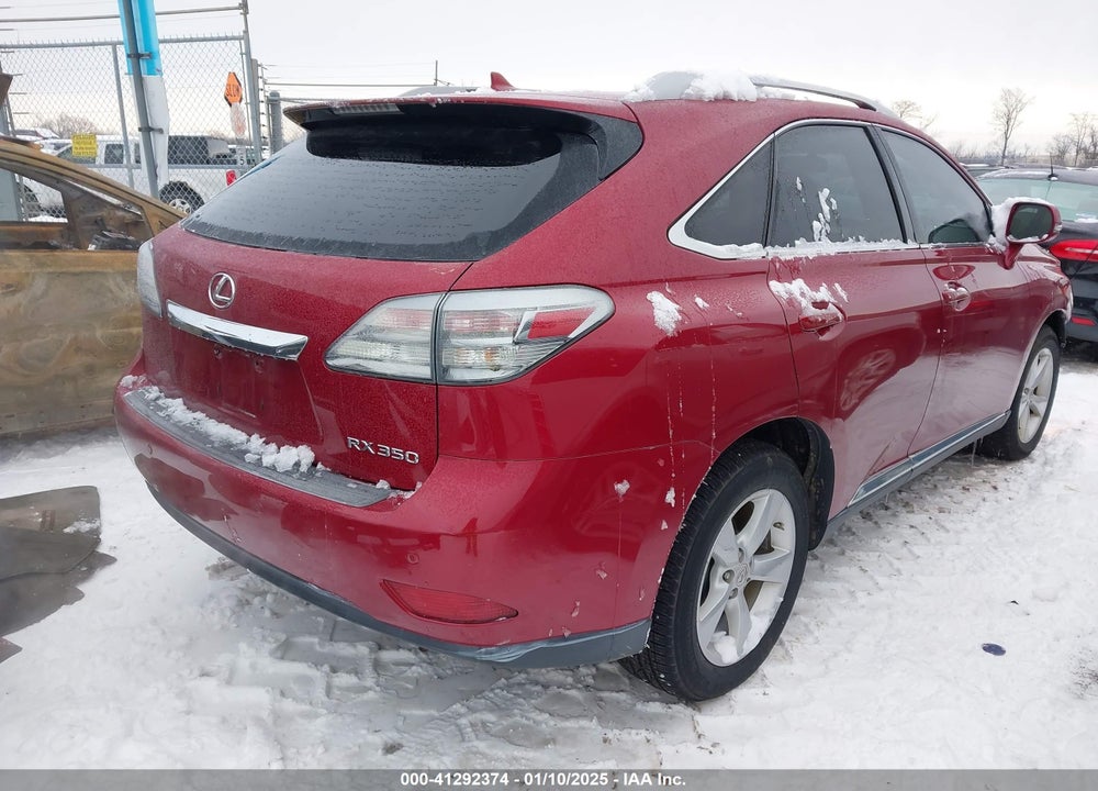 2012 LEXUS RX 350 VIN: 2T2BK1BA1CC153698
