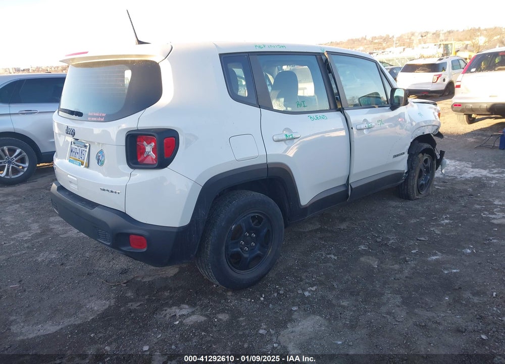 2019 JEEP RENEGADE SPORT VIN: ZACNJBAB7KPK91458