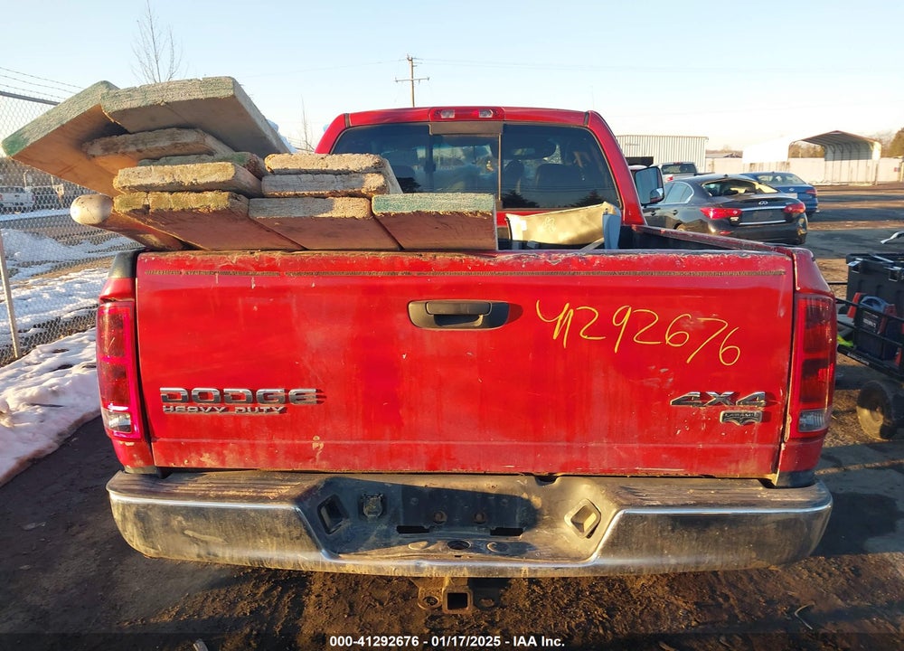 2003 DODGE RAM 2500 SLT/LARAMIE/ST VIN: 3D7KU28D83G746542