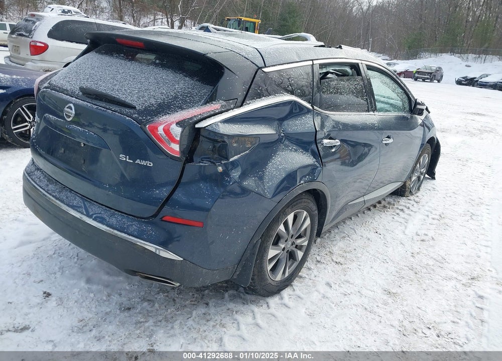 2015 NISSAN MURANO SL VIN: 5N1AZ2MH9FN257221