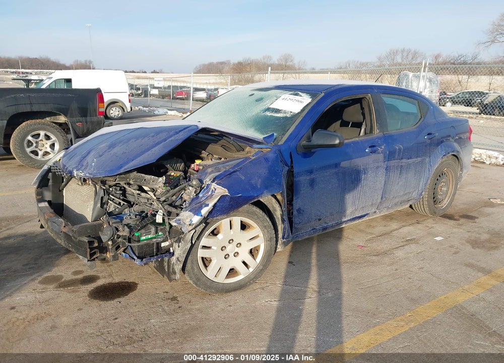 2013 DODGE AVENGER VIN: 1C3CDZAB1DN651012