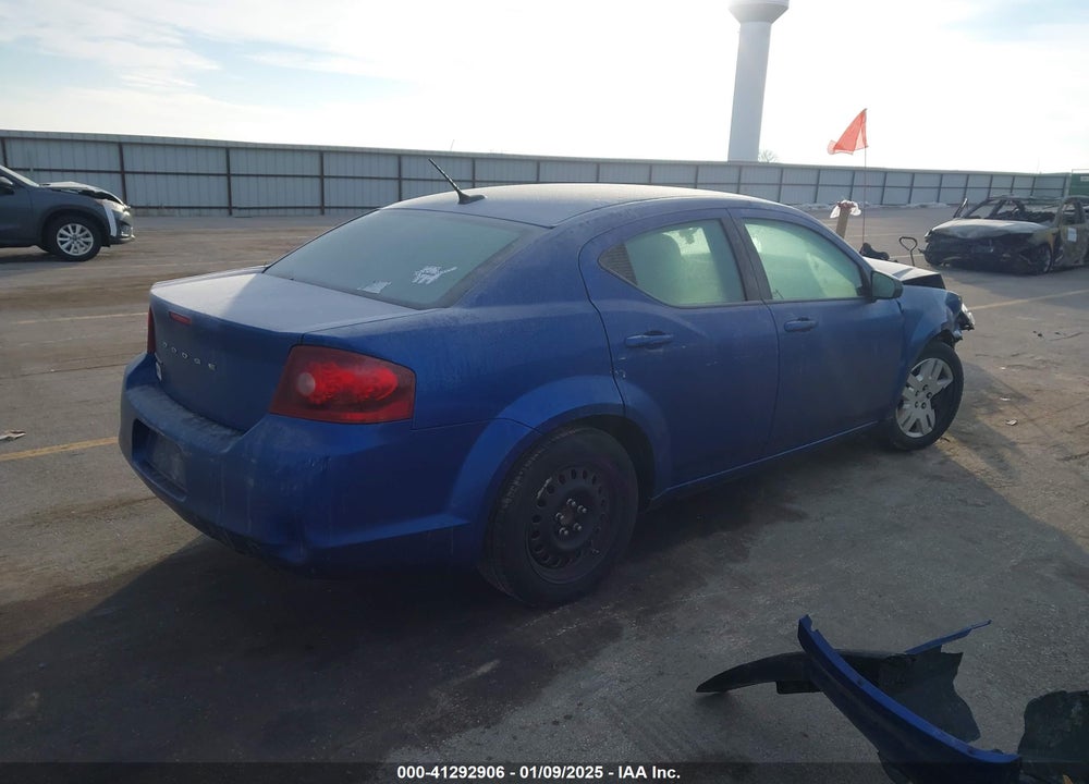 2013 DODGE AVENGER VIN: 1C3CDZAB1DN651012