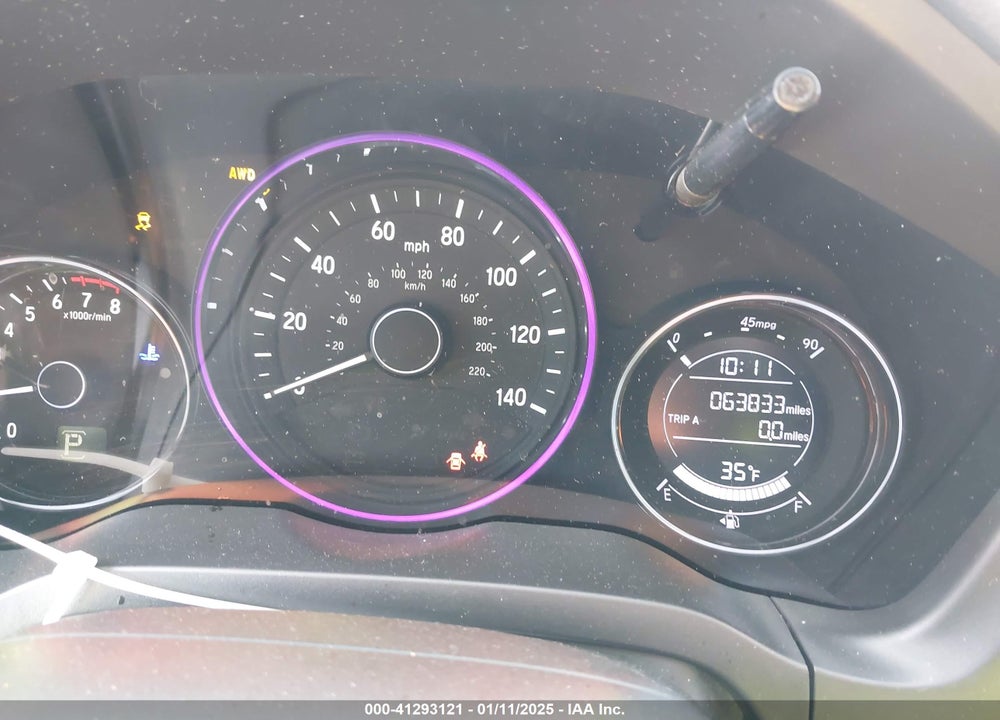 2019 HONDA HR-V VIN: 3CZRU6H19KG714164