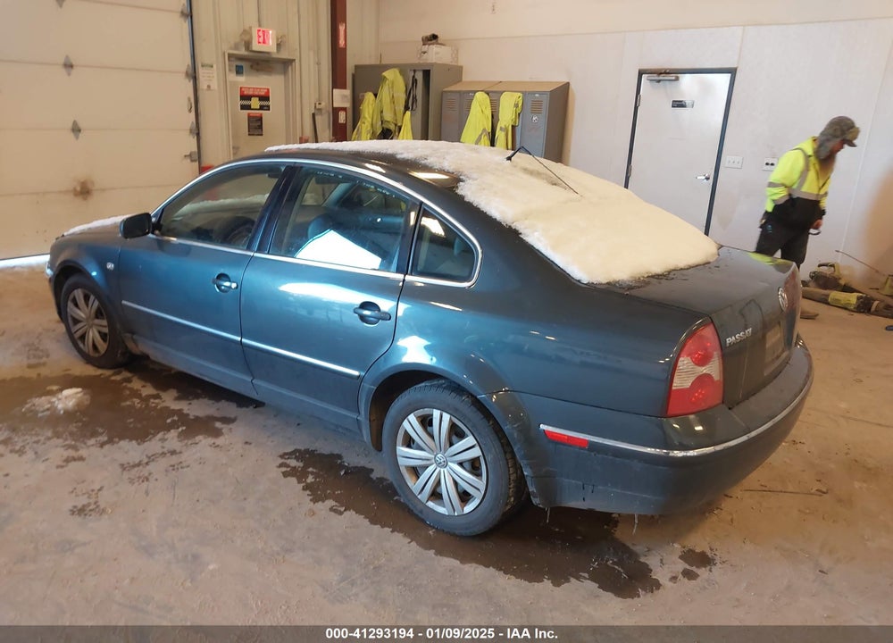 2003 VOLKSWAGEN PASSAT GLX VIN: WVWRH63B43P183964