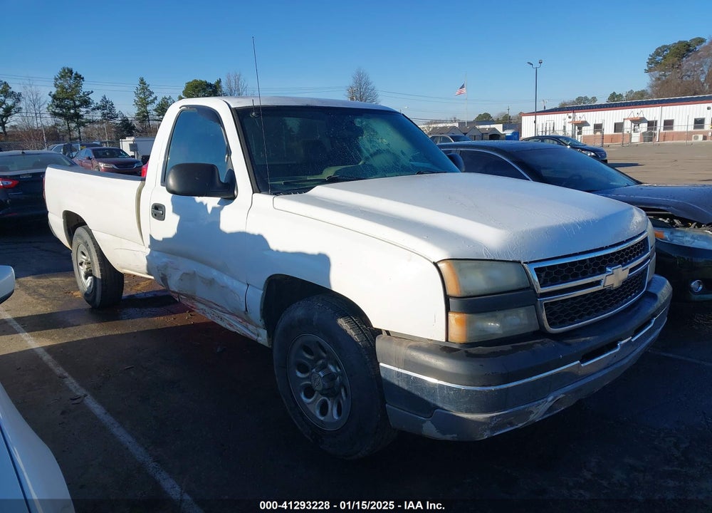 2006 CHEVROLET SILVERADO 1500 WORK TRUCK VIN: 1GCEC14V76E108071