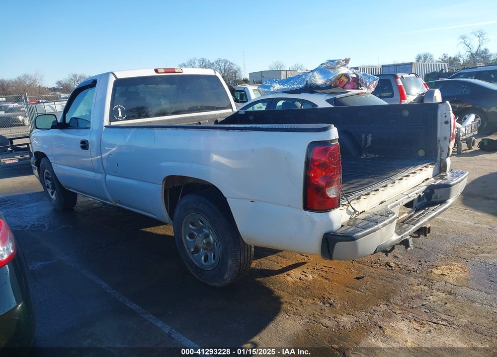 2006 CHEVROLET SILVERADO 1500 WORK TRUCK VIN: 1GCEC14V76E108071