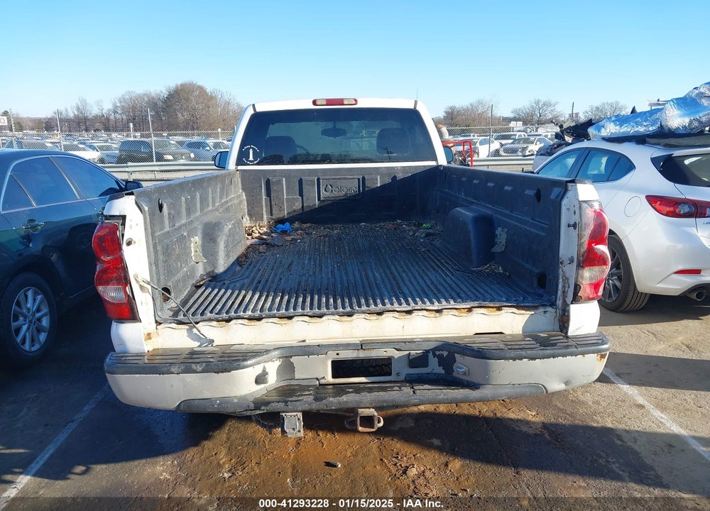 2006 CHEVROLET SILVERADO 1500 WORK TRUCK VIN: 1GCEC14V76E108071