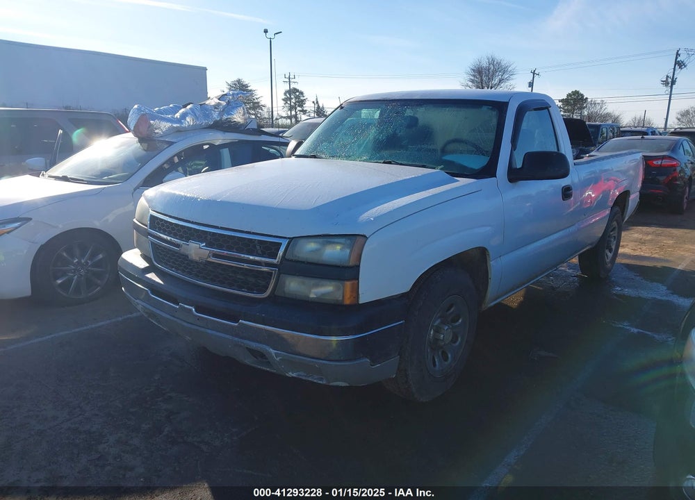 2006 CHEVROLET SILVERADO 1500 WORK TRUCK VIN: 1GCEC14V76E108071