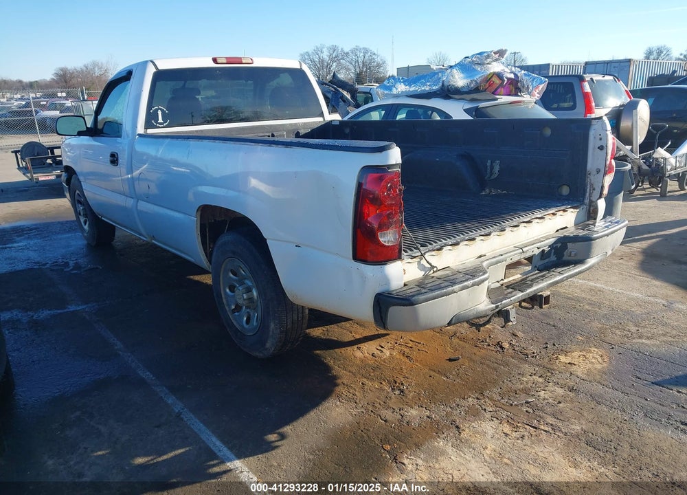 2006 CHEVROLET SILVERADO 1500 WORK TRUCK VIN: 1GCEC14V76E108071