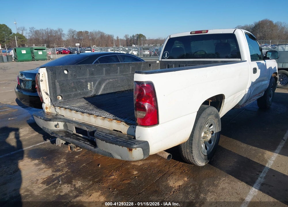 2006 CHEVROLET SILVERADO 1500 WORK TRUCK VIN: 1GCEC14V76E108071