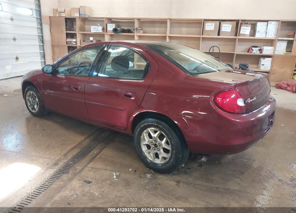 2001 PLYMOUTH NEON HIGHLINE VIN: 1P3ES46C81D259905