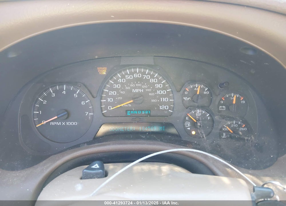 2003 CHEVROLET TRAILBLAZER LTZ VIN: 1GNDT13S032117654