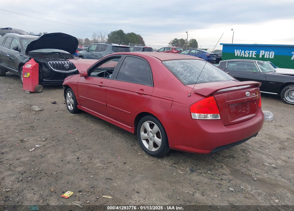2008 KIA SPECTRA SX VIN: KNAFE121085016881