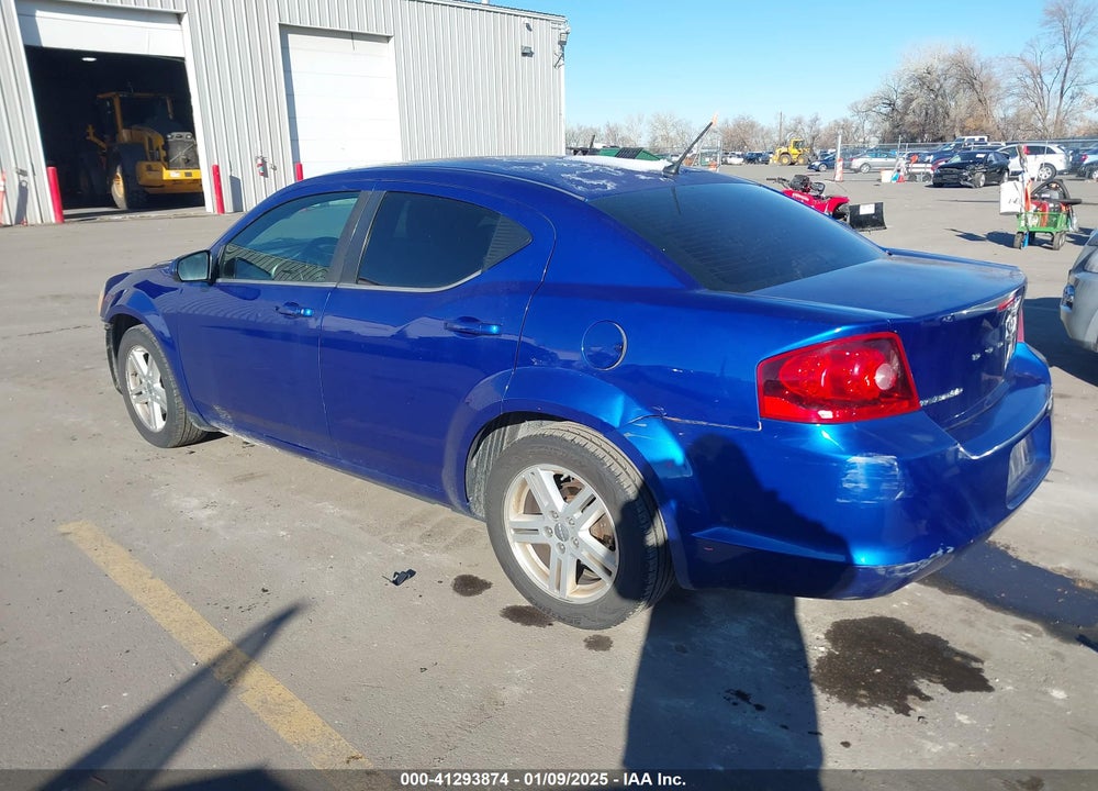 2012 DODGE AVENGER SXT VIN: 1C3CDZCBXCN148493